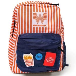 NEW Whataburger Licensed Striped Patch Backpack
